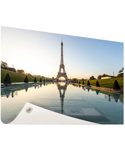 Eiffeltoren bij dag Parijs Tuinposter 120x80 cm - Foto op Tuinposter (tuin decoratie)