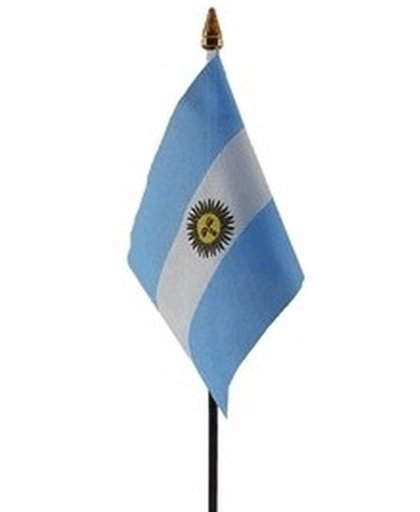 Argentinie mini vlaggetje op stok 10 x 15 cm