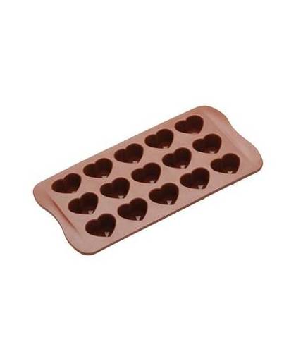 Kitchencraft siliconen mal / vorm voor chocolade hartjes - sweetly does it - kitchen craft