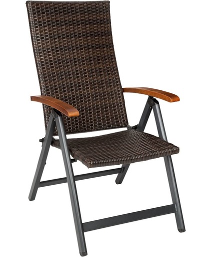 TecTake - tuinstoel relaxstoel klapstoel met hoge rugleuning - 402217