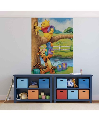 Fotobehang Disney Winnie Pooh Tigger | XXL - 206cm x 275cm | 130g/m2 Vlies