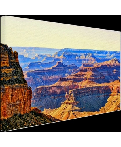 Uitzicht over Grand Canyon Canvas 60x40 cm - Foto print op Canvas schilderij (Wanddecoratie)