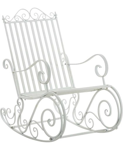 Clp Iron schommelstoel Smilla, landelijke stijl, ontwerp nostalgische - wit