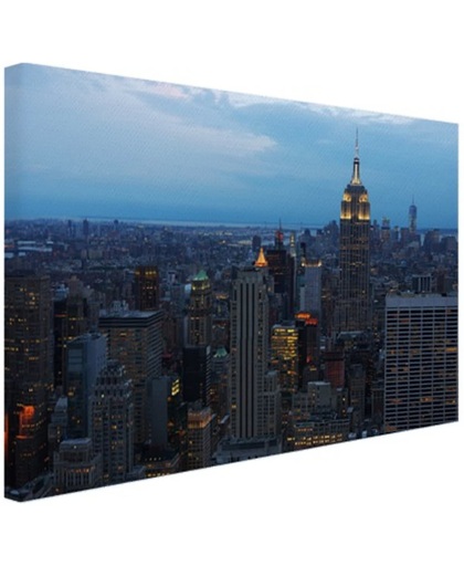 Lower Manhattan  Canvas 120x80 cm - Foto print op Canvas schilderij (Wanddecoratie)