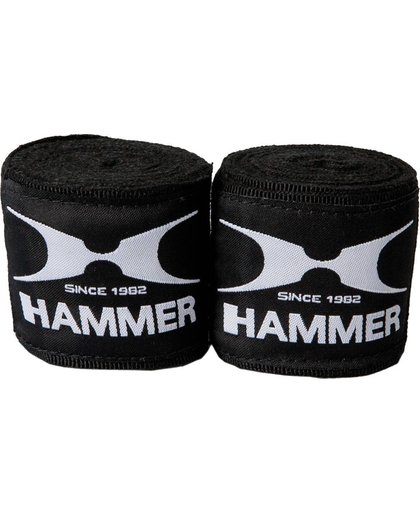 Hammer Boxing bandages elastic, 4,5m, zwart