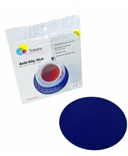 Almepro Anti-slip onderkleed Almepro anti-slip mat rond 19cm blauw