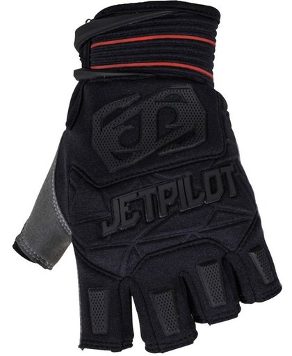 Watersport handschoenen JETPILOT Matrix Race Short Finger Gloves, Black / Red, Maat XL, Aanbieding!!!