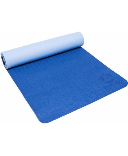 #DoYourYoga - milieuvriendelijke en hypoallergene TPE Yogamat - »Shitala« - goede grip, is duurzaam en slijtvast - 183 x 61 x 0,5 cm - blauw