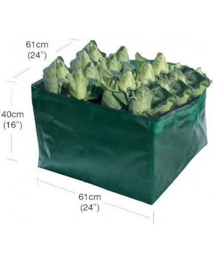Groeizak voor groente hoog - 61 x 61 x 40 cm - set van 2 stuks