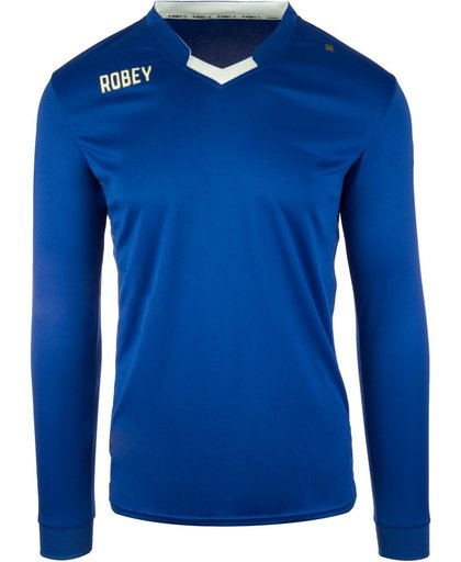 Robey Hattrick LS - Voetbalshirt - Kinderen - Blauw - Maat 140