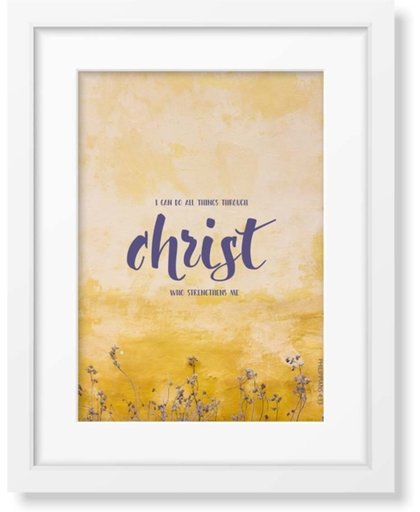 Christelijke Poster - Philippians 4:13