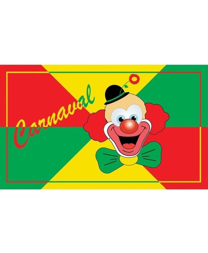 Carnavals vlag met clown