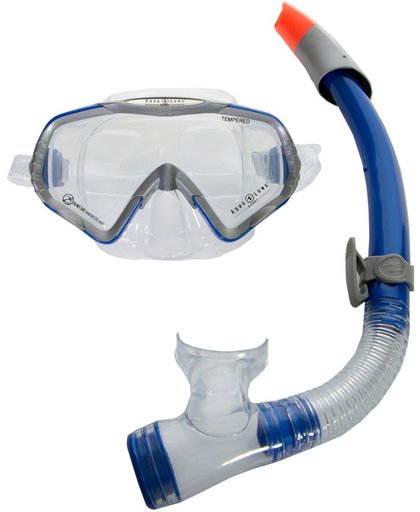 Aqua Lung Sport SnorkelsetVolwassenen - blauw/grijs