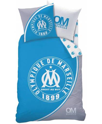 Olympique Marseille 1899 - Dekbedovertrek - Eenpersoons - 140 x 200 cm - Blauw