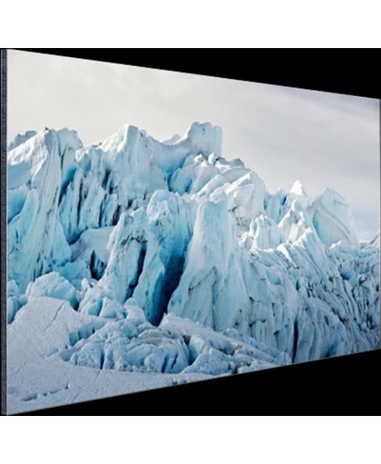 Gletsjer berg  Aluminium 60x40 cm - Foto print op Aluminium (metaal wanddecoratie)