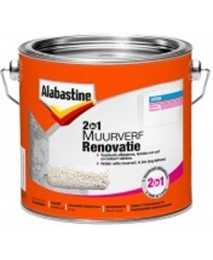 Alabastine 2In1 Synthetische Renovatieverf 2.5L