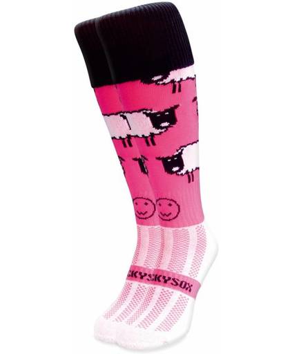 WackySox Roze schaap sokken  Roze - 35-40