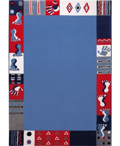 Roundly hands & Feet vloerkleed 200cm x 290cm blauw - Robin Design