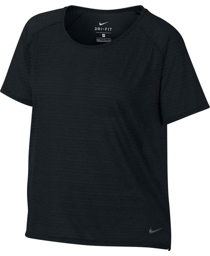 Nike Miler Sportshirt performance - Maat L  - Vrouwen - zwart