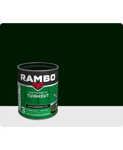 Rambo Tuinhout pantserbeits zijdeglans dekkend rijtuig groen 1127 750 ml