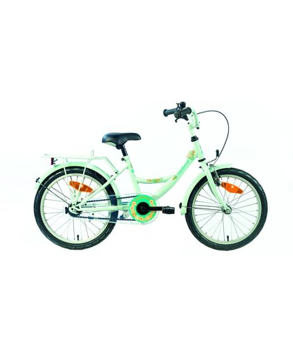 Kinderfiets Bike Fun Patchwork meisjes 18 inch remnaaf groen