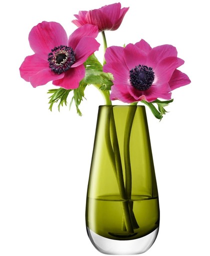 L.S.A. Flower Colour Vaas Bud - Rond - 14 cm - Olijf Groen