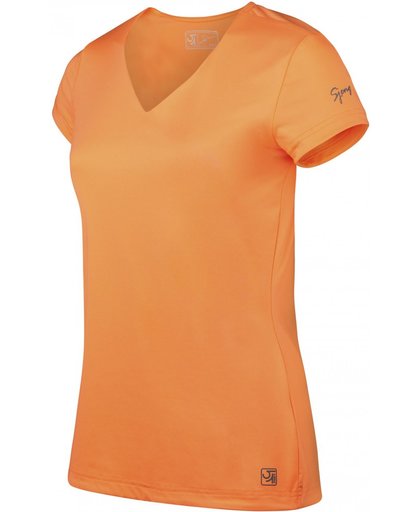 Sjeng Sports Estoria T-shirt Dames Sportshirt performance - Maat XL  - Vrouwen - oranje