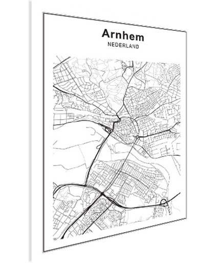 Stadskaart Arnhem Poster 80x60 cm