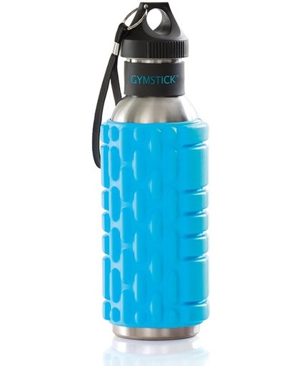 Gymstick - Bottle Roller - Foam Roller en Drinkfles in 1 - Blauw