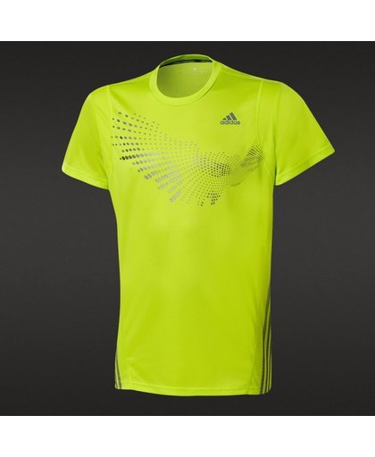 Adidas T-Shirt BT Graph Tee Men Yellow - Sportkleding - Mannen