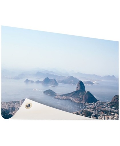 Bergen rondom Rio de Janeiro Tuinposter 60x40 cm - Foto op Tuinposter (tuin decoratie)