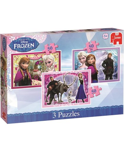 Disney Frozen Trio Puzzel 3x50 stukjes