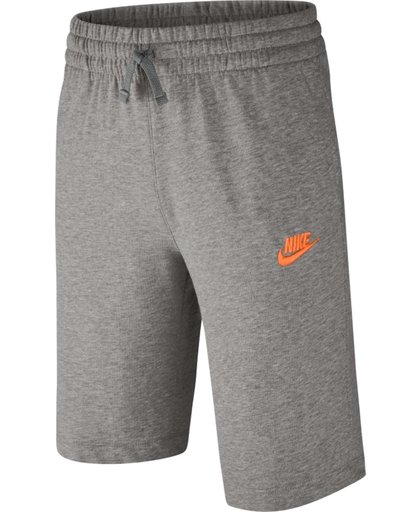 Nike Sportswear Short Jersey Short Kinderen - Dk Grey Heather/Dark Steel Grey/White
