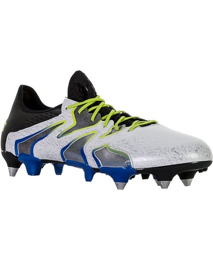 adidas X 15+ SL SG Voetbalschoenen Heren Voetbalschoenen - Maat 42 2/3 - Mannen - wit/geel/blauw/zwart