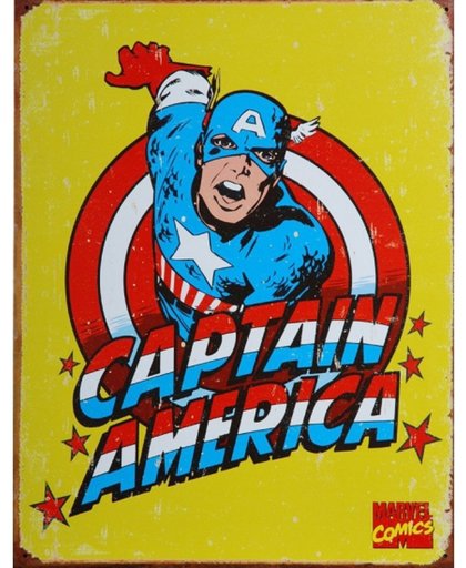 Metalen wandplaat Captain America