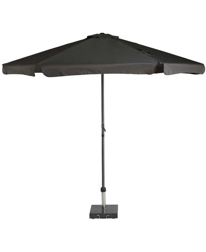 Platinum parasol Antigua Ø 300 volant - zwart