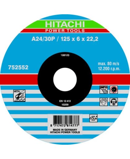 Hikoki Hitachi Afbraamschijf voor metaal 125 x 6mm