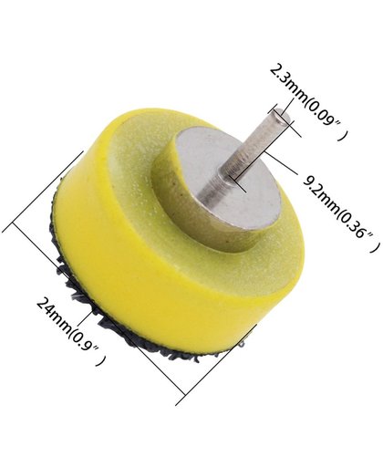 Schuurschijfhouder, 25 mm, voorzien van klittenband