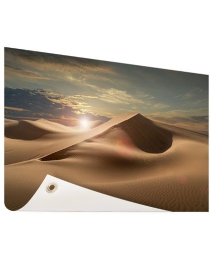 Zandduinen in een woestijn Tuinposter 120x80 cm - Foto op Tuinposter (tuin decoratie)