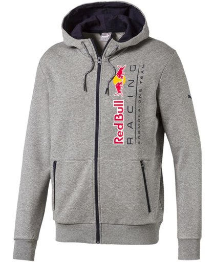 PUMA Red Bull Racing Hooded Sweat Jacket Hoodie Heren - Medium Gray Heather