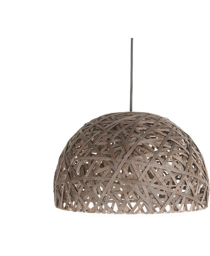 Leitmotiv Pendant Nest dome - Hanglamp - 42 x 42 cm - Papier - Bruin