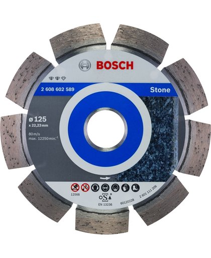 Bosch - Diamantdoorslijpschijf Expert for Stone 125 x 22,23 x 2,2 x 12 mm