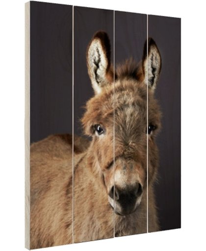 Portret ezel Hout 120x160 cm - Foto print op Hout (Wanddecoratie)