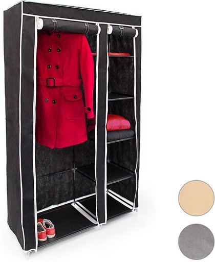 relaxdays opvouwbare kledingkast VALENTIN XL stofkast campingkast mobiele kast