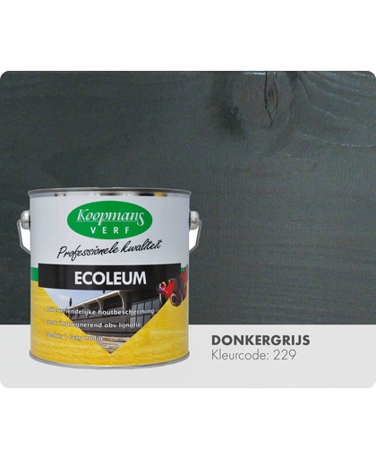 Koopmans Ecoleum - Semi-dekkend - 2,5 liter - Donkergrijs