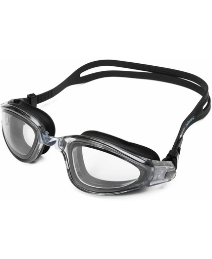 #DoYourSwimming - Zwembril incl. transportbox -  Shark  - anti-fog systeem, krasbestendige glazen met ge ntegreerde UV-bescherming  - Vanaf ca. 12 jaar & volwassenen - zwart