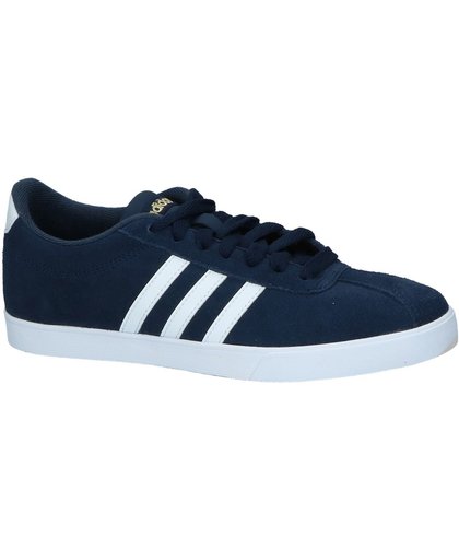 Adidas - Courtset W - Sneaker laag sportief - Dames - Maat 40 - Blauw;Blauwe - Collegiate Navy/Ftwr White/Goldmt