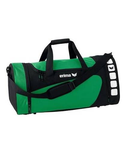 Erima sporttas club 5 line donker groen/zwart 49,5 liter