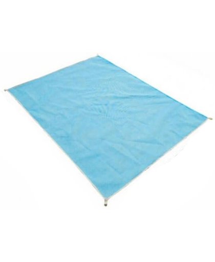 Strandmat - Nooit meer zand op je handdoek - Blauw - Waterafstotend