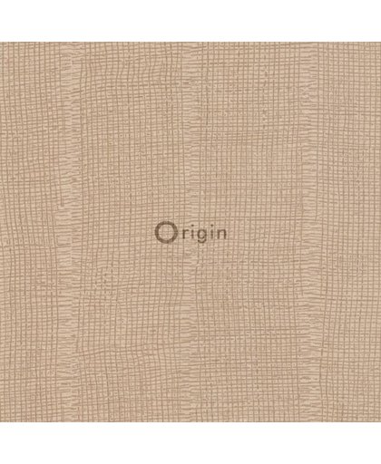 vinyl behang structuur licht goud - 306401 van Origin - luxury wallcoverings uit Lodge